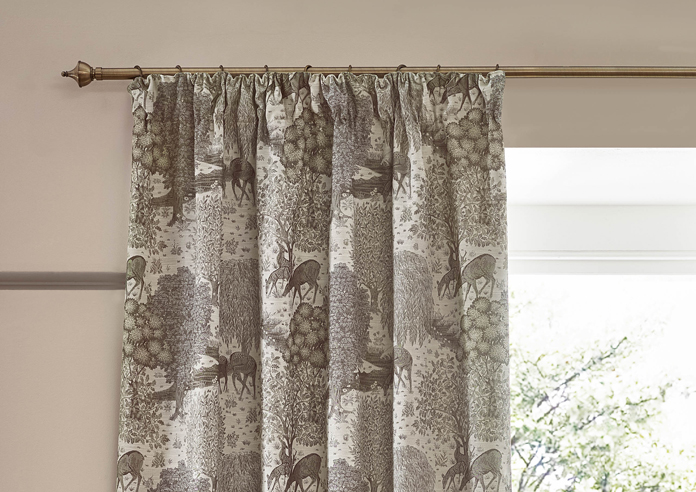 Brook Pencil Pleat, Linen - Ready Made Curtains - Image 9